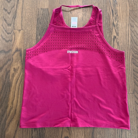 Brand new Gymshark Energy+ Seamless Loose Vest - Beet - Picture 9 of 12